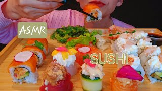 ASMR | WHO LOVES SUSHI? | BEAUTIFUL SUSHI PLATE | EATING SOUNDS | NO TALKING