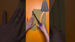 Side-Gathered Skirt Pattern Design Tutorial #sewingtutorial #sewing #pattern #skirt #fashion