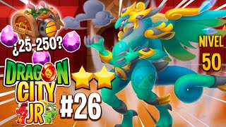 MI PRIMER DRAGÓN HEROICO A NIVEL 50 !! Dragon City Jr #26