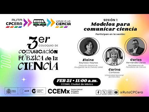 Sesión I. Modelos para comunicar ciencia