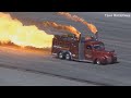 #Огненное#шоу#Пожарная машина с реактивным двигателем на взлетной полосе #Показательное#выступление#