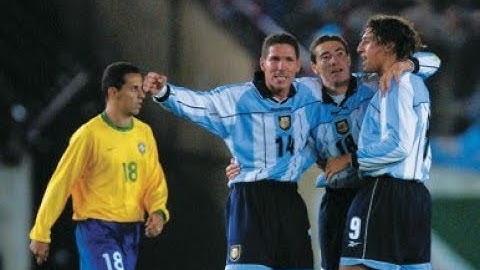 ARGENTINA 2X1 BRASIL ELIMINATÓRIAS COPA 2002 GLOBO