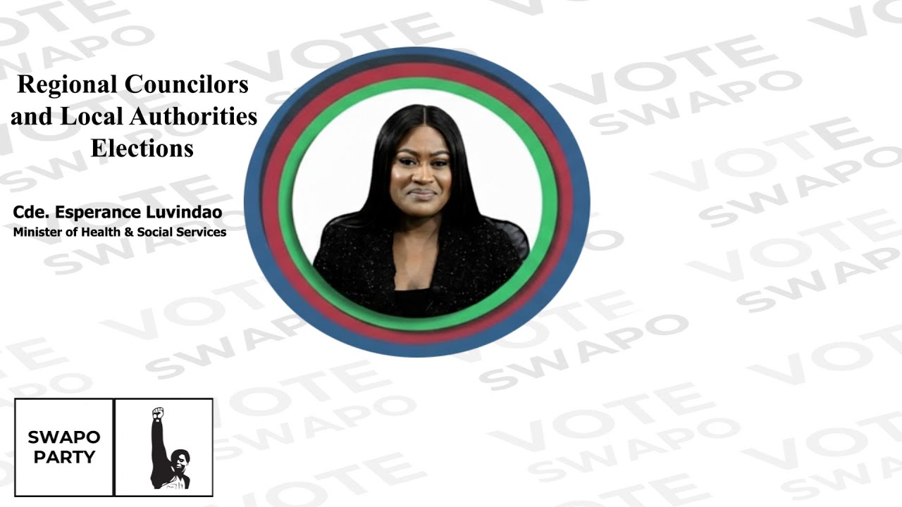 The new Health and Social Services Minister Luvindao urges voters to  vote for Swapo