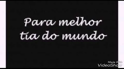 O que escrever para uma tia?