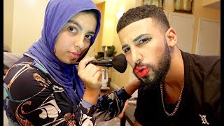Fadah Did My Makeup Challenge!!