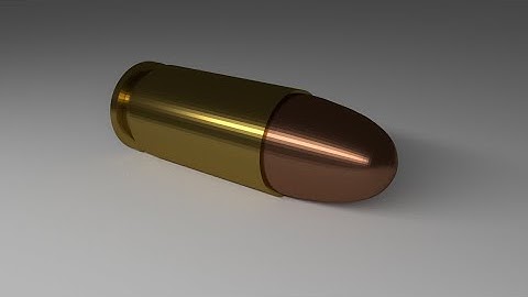 Making a bullet in blender (Time-Lapse)