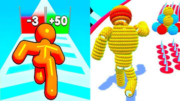 Tall Man Run vs Rope Man Run 🛶✨ Max Level Gameplay Walkthrough Android iOS Update F8K7