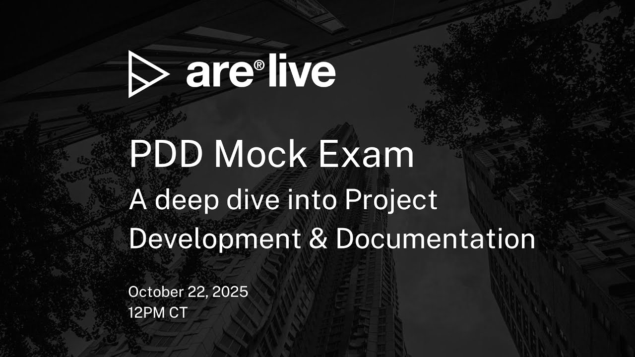 ARE Live: Пробный экзамен по разработке и документированию проектов | Экзамен ARE 5.0 PDD 2025
