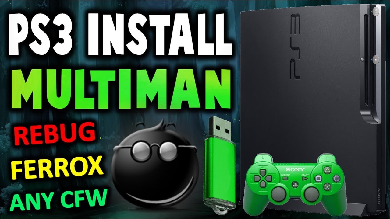 Enfatizar Tiranía Instantáneamente Install multiMAN Onto Any PS3! 4.84 Custom Firmware! - YouTube