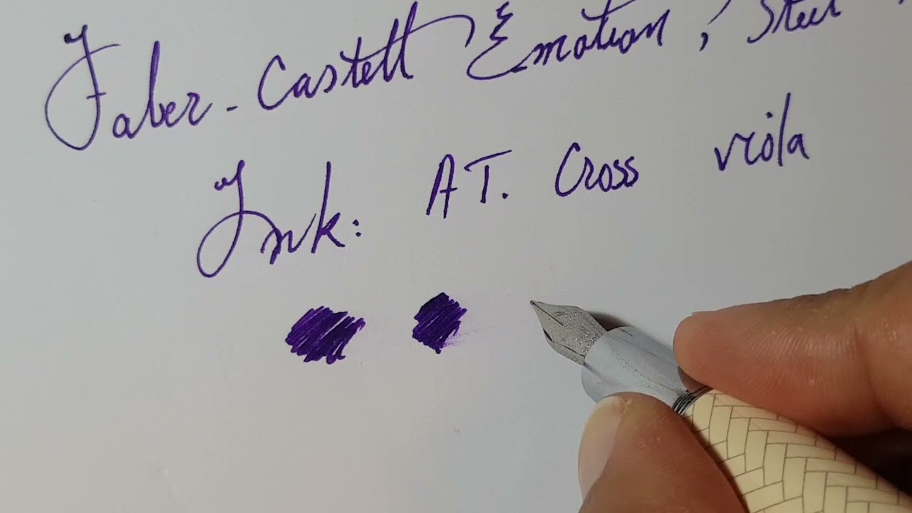 بررسی جوهر کراس بنفش، Cross Violet ink review