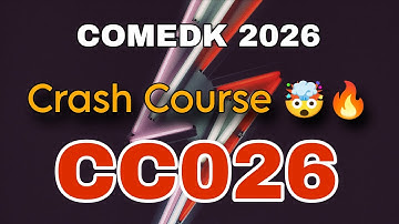 COMEDK 2026| Crash Course| CC026| Launching soon...| Stay tuned [Ash Academy JEE]