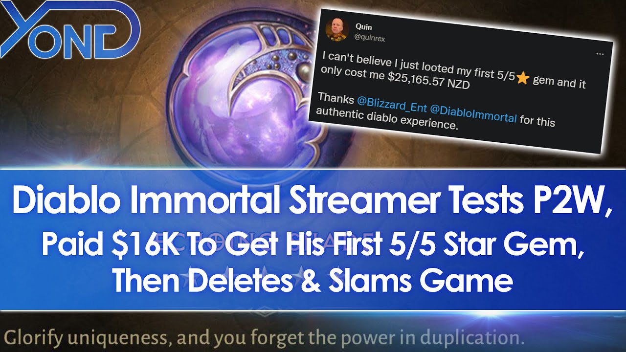 Diablo Immortal Pay-To-Win Disaster - KeenGamer