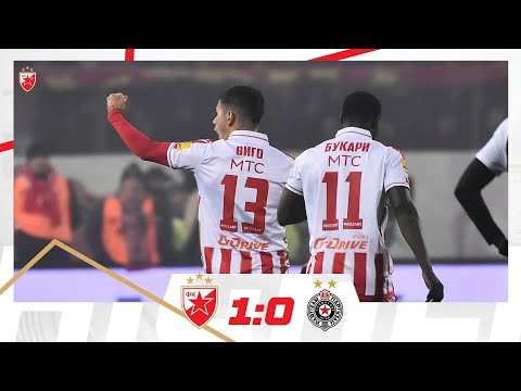 Crvena zvezda - Partizan 1:0, highlights