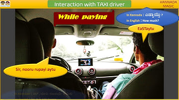 Scene #1: LEARN CONVERSATIONAL KANNADA - How to Talk with Taxi driver UBER/OLA ("ಕನ್ನಡ ಕಲಿ")