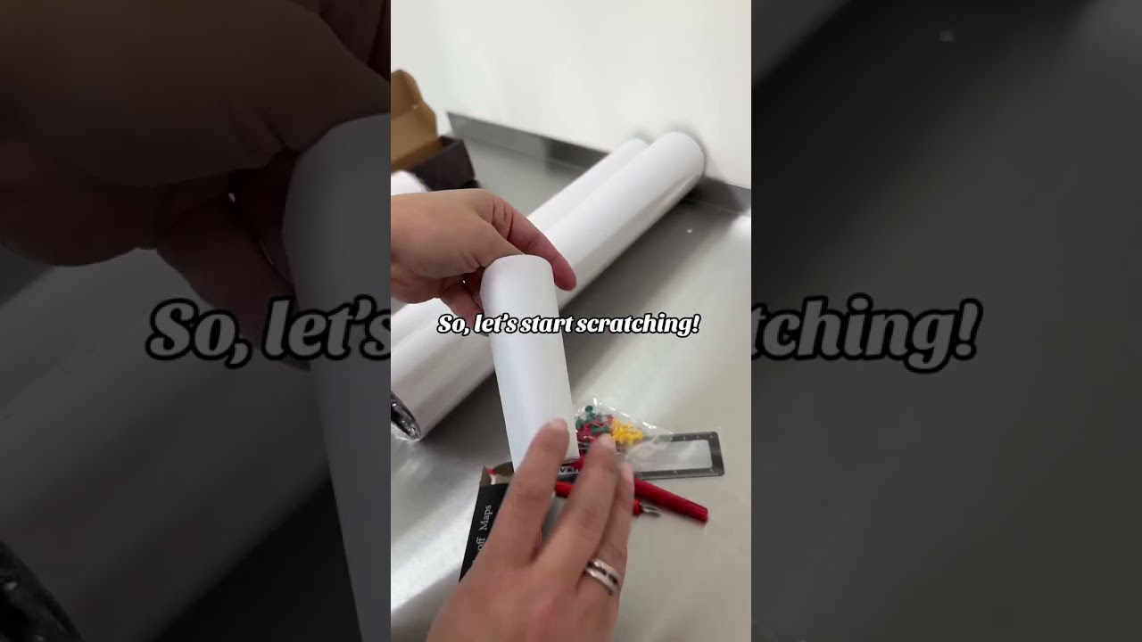 Just got my hands on a scratch map,  Now I can scratch off every place our products have been.