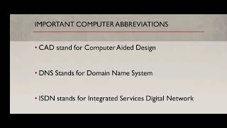 #CAD #DNS #ISDN stands for.... computer Abbreviations.... imnotebook