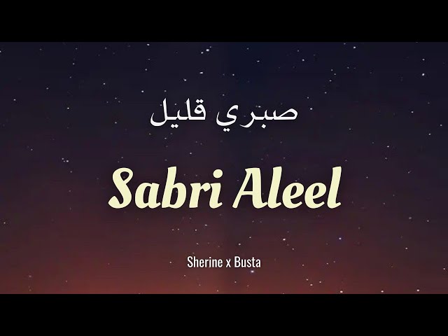 SABRI ALEEL ~ SHERINE X BUSTA (Lyrics u0026 Terjemahan Indonesia) class=