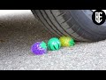 Crushing Crunchy & Soft Things by Car! Experiment: Car vs Coca Cola, Pepsi, Water Balloons