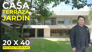 CASA con CABEZA de QUETZAL y TERRAZA GRAN JARDÍN DETRÁS  | Obras Ajenas | Taller Uno a Uno