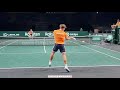 Tim van rijthoven  the revelation of the grass season practice and points at the davis cup finals