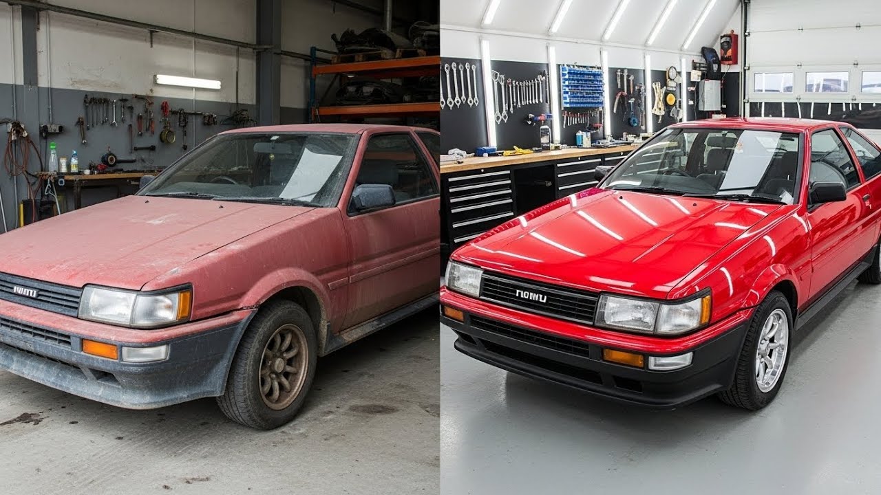 Old Toyota Corolla restoration