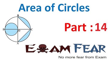 Maths Area Related to Circles part 14 (Example) CBSE class 10 Mathematics X