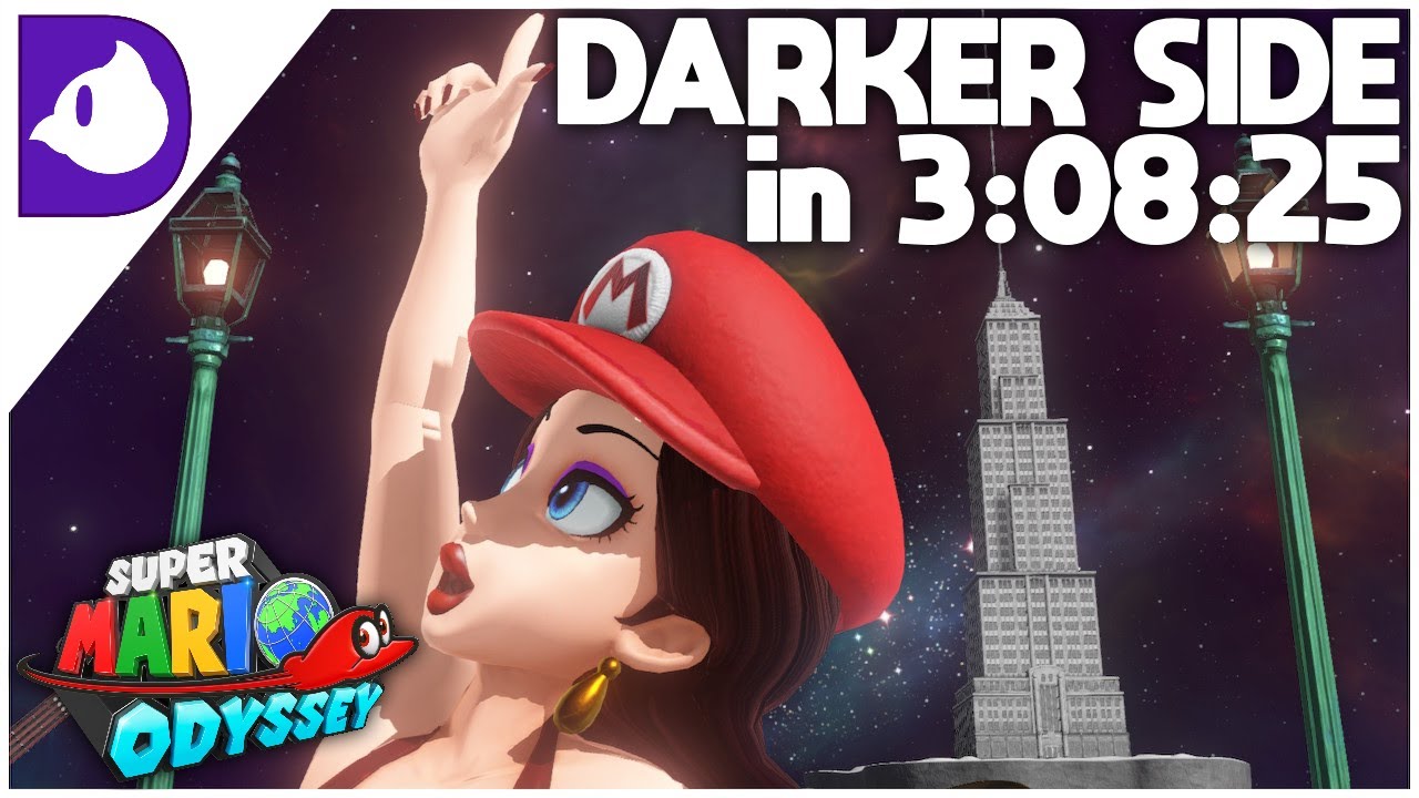 super mario odyssey darker side speedrun world record