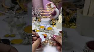 Ohh my god😱 | viral video | jhumkay for Eid Holi diwali karba| resin jhumkay customised | white set