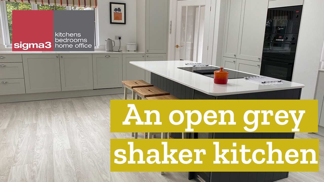 Grey shaker kitchen by Sigma 3 in Cardiff