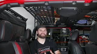JT Gladiator Rear Overhead MOLLE Panel Jt Gladiator Headache Rack Molle Panel Install