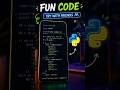 Top 5 code for prank anyone #comedy #python #computer #learning