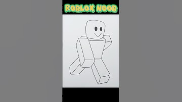 How To Draw A Roblox Noob | ROBLOX #drawing #drawingtutorial #roblox #robloxdrawing