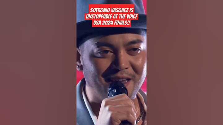 SOFRONIO VASQUEZ IS TRULY AN UNSTOPPABLE FORCE AT THE VOICE USA S26!!
