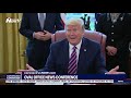 Taking on the media president trump full oval office news conference