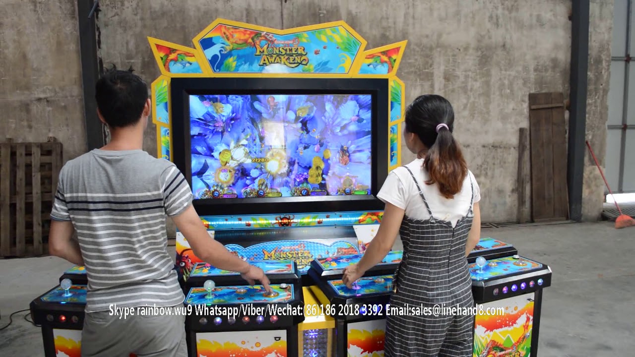 2 or 4 Players standing 8 players Ocean KING 3 FISH Table Game Gambling