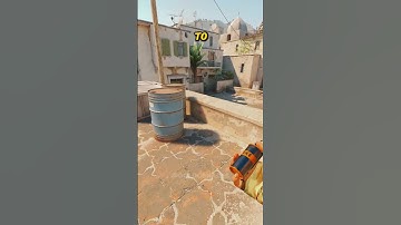 MID B SPLIT SMOKE ON DUST 2 #shorts #cs2