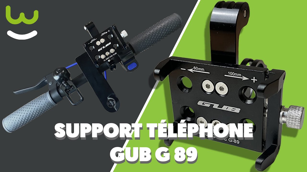 Support téléphone GUB G 89 sur trottinette électrique (Xiaomi Mi 3) 