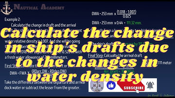 Calculate the Fresh Water Allowance & Dock Water Allowance II Change in Ship