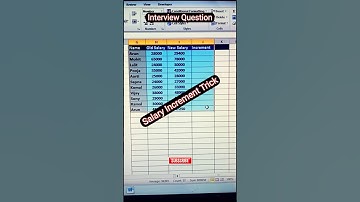 Salary Increment #excel #exceltips #exceltricks #excelformula #shortfeed #exceltutorial  #tricks
