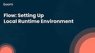 Flow: Setting Up Local Runtime Environment