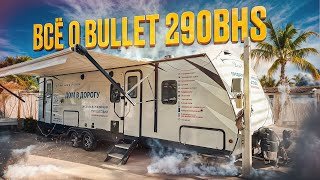 Все тонкости путешествий самым лучшим семейным прицепом. Прицеп автодом Keystone Bullet 290BHS