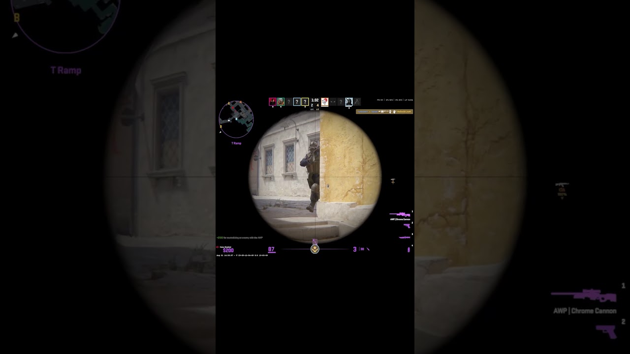 AWP Ace | Inferno | CS2 | 2025 highlight | clutch 