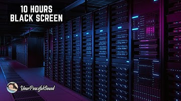 SERVER ROOM Sound | 10 Hours WHITE NOISE Black Screen | Calm, Relax, Soothe a Baby