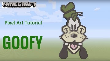Minecraft Pixel Art Tutorial | Goofy (Disney)