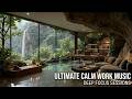 Calm work zone | waterfall scenery background &amp; lofi work music for your deep work session