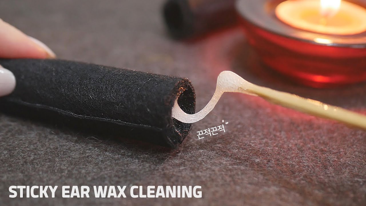 ASMR Sticky Earwax ear cleaning for People Who Need DEEP SLEEP