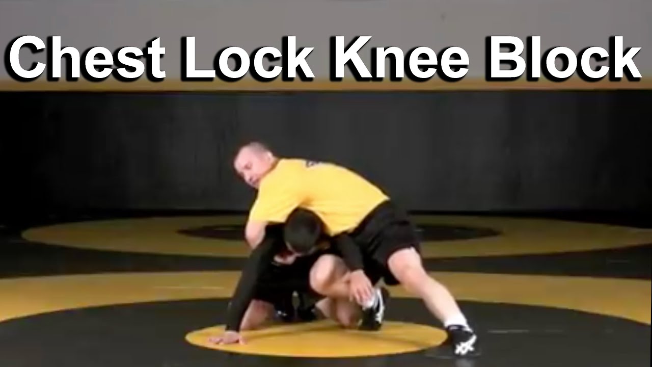 Chest Lock Move Chest Lock to Knee Block Spin - Cary Kolat Wrestling Moves - YouTube