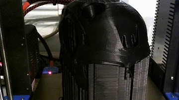 Terminator T800 Skull with CPU Core - 3D Print Time Lapse