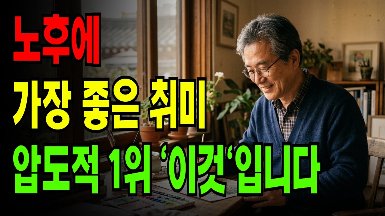 노후에 가장 좋은 취미 압도적 1위는 '이것'입니다