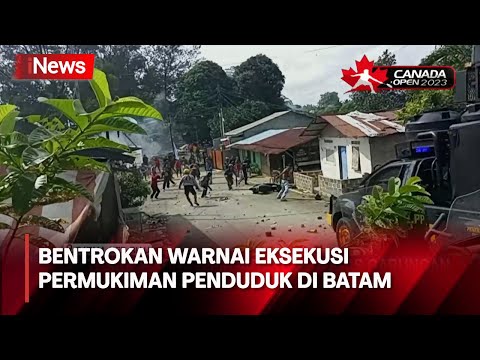 Bentrokan Warnai Eksekusi Permukiman Penduduk di Batam, Riau